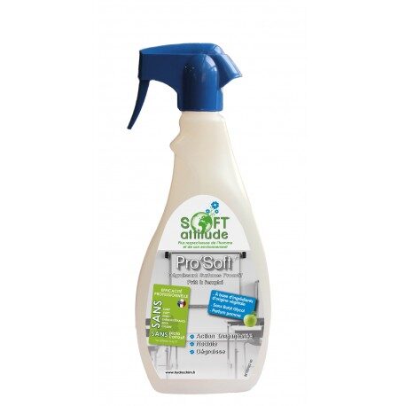 PRO'SOFT Dégraissant surfaces proactif 
PAE -1058- Spray 750ml