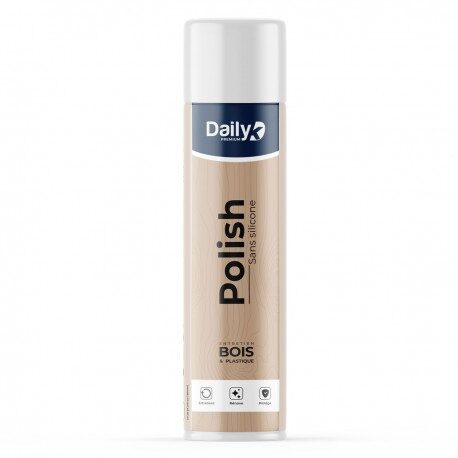 Polish sans silicone dépoussiérant meubles 
DAILYK - Aérosol 750 ml