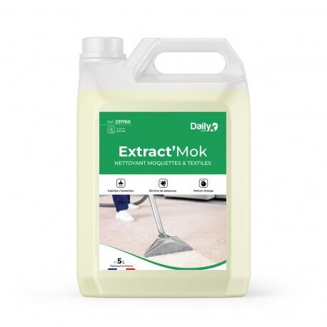 EXTRACT'MOK Nettoyant moquettes & textiles DAILYK START - Bidon 5L