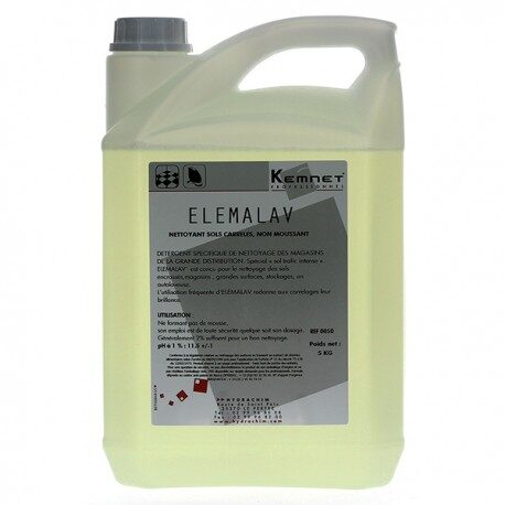 ELEMALAV - 050 - Détergent non moussant 
Kemnet Pro - Bidon 5L