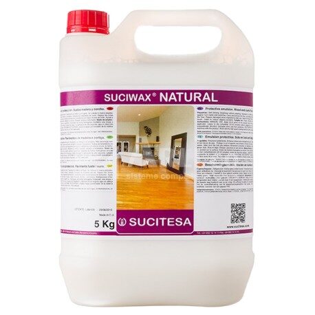 SUCIWAX NATURAL 
Emulsion de protection sols - Bidon de 5 kgs
