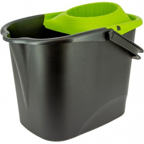 Seau rectangulaire 14L
avec essoreur + bec verseur