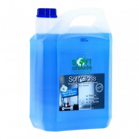 SOFT'GLASS Nettoyant vitres et surfaces modernes - 1849 - Bidon 5L