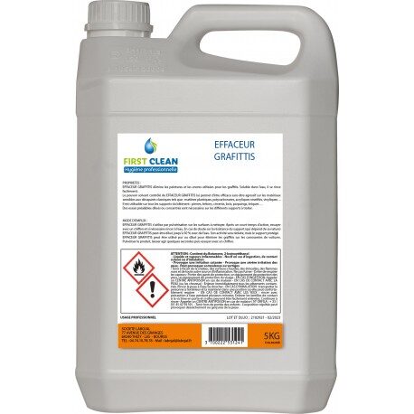 SOLV 04 Efface graffitis surfaces sensibles 
- Bidon 5L